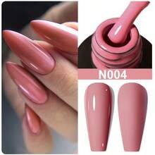 XEIJAYI 1pc 7.3ml Pink Gel Nail Polish, French Nail Polish, Soak Off UV Light Cure Gel Polish, Art Design Manicure Salon DIY Salon Gel - 粉色 - 查看 1