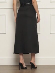 Women Skirts - 黑色 - 查看 2