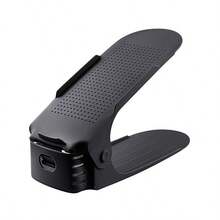 Rack de almacenamiento de zapatos de 5 piezas ajustable y ahorrador de espacio - organizador de almacenamiento versátil ideal para entrada, pasillo y armario - Negro - Ver 7