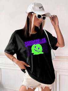 Women T-Shirts - 黑色 - 查看 2