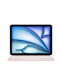 阿拉伯语键盘保护套，兼容 iPad Air 11 英寸/Air 13 英寸 M2（2024 款），兼容 iPad Pro 11 英寸/12.9 英寸（2018-2022 款），智能保护套，带背光触控板，粉色 - 粉紅色-阿拉伯語 - 查看 7