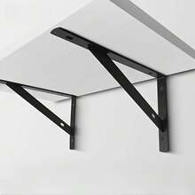 2pcs Triangle Brackets, Wall Mount Shelf, Enamel Iron Support Bracket, Layer Board Bracket - Multicolor - View 2