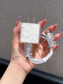 Estuche transparente para teléfono + Juego de protector de cable de carga, a prueba de agua, a prueba de golpes, resistente a caídas y arañazos