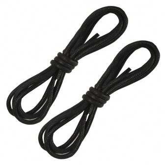 2 Pairs Waxed Round Shoe Laces, 3/32" Thin Formal Business Oxford Shoelaces For Men Or Women's Dress Shoes