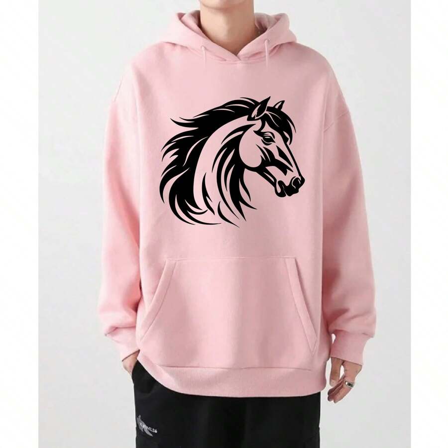 Men Sweatshirts - 淺粉色 - 查看 1
