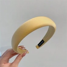 Băng đô xốp bóng satin, băng đô cao màu kẹo mới, phụ kiện tóc mùa hè màu trơn cho nữ, băng đô, băng đô vòng tóc - Nhiều màu - Xem 22