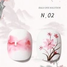 annies 10ml National Feng Shui Ink Halo Dyeing Gel Painting 2024 New White Marble Gradient Transparent Watercolor Halo Dyeing Liquid For Nail Shop Use