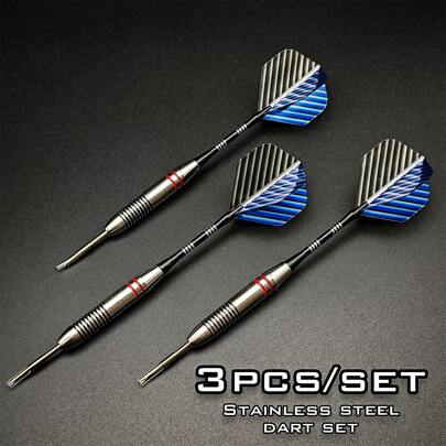 3pcs/Set Of 24g Darts Colorful Stainless Steel Metal Tip Darts Are Anti-Falling, Dedicated To Training And Competitions,Adult Party Games Suitable For Halloween/Christmas/Thanksgiving