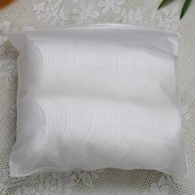 一次性圓形化妝棉，卸妝棉，面部潔面器，旅行便攜套裝，6*6cm，三層加厚 - 白色 - 查看 10