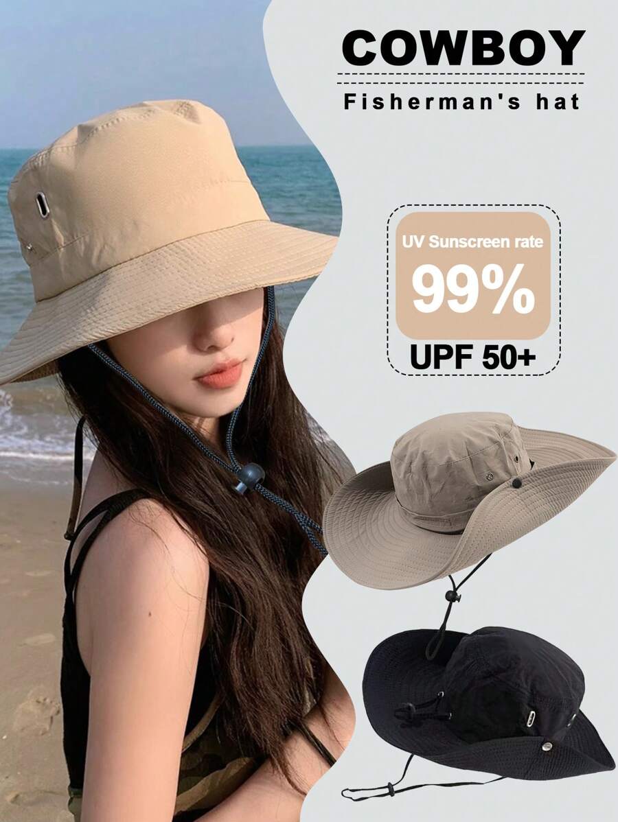 Outdoor Sun Protection Large Brim Sun Hat Beach Stuff Sun Hat