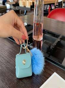 1pc Mini Bag Decoration Pendant, Fur Ball Mini Bag Decoration Pendant,Used For Decorating Bags, Suitable For Various Bags - Multicolor - View 7
