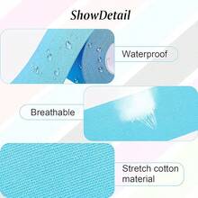 1 Băng Kinesiology Băng Cơ Thể Thao Đàn Hồi Cho Băng Bọc Bọt Cho Khớp Chống Thấm Nước Mắt Cá Chân Quấn Trước Cổ Tay Băng Hoạt Động Thể Thao - Nhiều màu - Xem 7