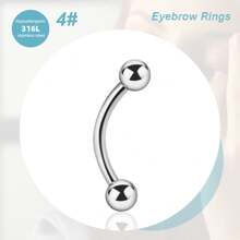Morlyda 1-28 chiếc khuyên xỏ lông mày 16G thép không gỉ cong thanh tạ nhỏ màu đen khuyên lông mày dọc Labret môi trang sức tai Daith Tragus Rook Helix khuyên tai rốn nhỏ khuyên rốn môi cho phụ nữ nam giới mặc hàng ngày dự tiệc - Nhiều màu - Xem 26