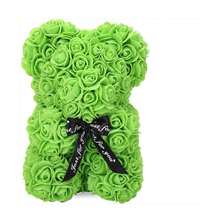 1 件纯手工玫瑰熊，送给女儿、朋友、周年纪念和新娘送礼会、圣诞节的礼物 - 彩色 - 查看 19