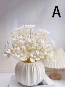 1 Pc Plastic Pumpkin Shape Flower Vase, Outdoor Decoration, Home Decor, Garden, Gardening, Planters, Indoor Display Rack, Garden Ornaments, Gardening Tools
