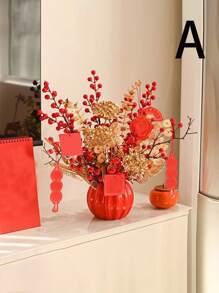 1 Pc Plastic Pumpkin Shape Flower Vase, Outdoor Decoration, Home Decor, Garden, Gardening, Planters, Indoor Display Rack, Garden Ornaments, Gardening Tools