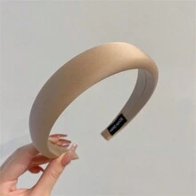 Băng đô xốp bóng satin, băng đô cao màu kẹo mới, phụ kiện tóc mùa hè màu trơn cho nữ, băng đô, băng đô vòng tóc - Nhiều màu - Xem 21