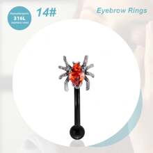 Morlyda 1-28 chiếc khuyên xỏ lông mày 16G thép không gỉ cong thanh tạ nhỏ màu đen khuyên lông mày dọc Labret môi trang sức tai Daith Tragus Rook Helix khuyên tai rốn nhỏ khuyên rốn môi cho phụ nữ nam giới mặc hàng ngày dự tiệc - Nhiều màu - Xem 20