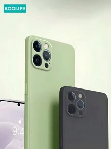 1pc Liquid Silicone Phone Protective Case Compatible With IPhone 17 ProMax/17/17 Pro/17 Air/16/16 Pro/16 Plus/16 ProMax/13/13 Pro/13 ProMax/14/14 Plus/14 Pro/14 ProMax/15/15 Pro/15 Plus/15 Pro/15 ProMax, Shock-Proof, Multi-Color Options - Matcha Green - View 5