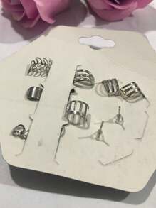 Women Earring Sets - Bạc - Xem 2