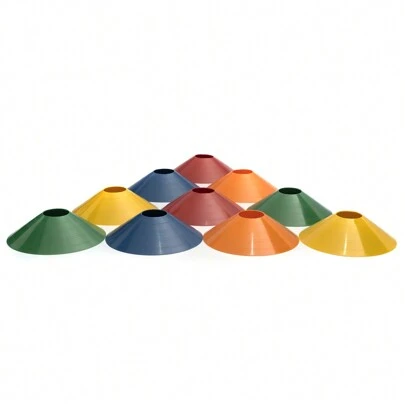 Kit 10 Pratos Demarcatório P/ Circuito Mini Cone Colorido