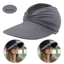 1pc Women's Beach Sun Hat UPF50+ Sun Protection Hat, Outdoor Sports Beach Hat