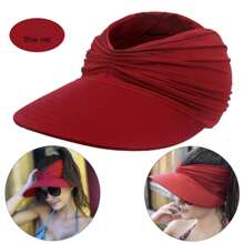 1pc Women's Beach Sun Hat UPF50+ Sun Protection Hat, Outdoor Sports Beach Hat