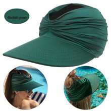 1pc Women's Beach Sun Hat UPF50+ Sun Protection Hat, Outdoor Sports Beach Hat