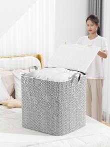 1PC 大容量收纳袋 衣物收纳盒 被子收纳袋 秋季装饰收纳袋 节日装饰收纳盒 杂物整理袋 衣柜隔断收纳袋 搬家打包袋 加固提手 防刺穿面料 防水防尘 双向顺滑拉链 居家收纳神器 - 淺灰色 - 查看 3