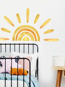 1 set de calcomanías decorativas de pared para el cuarto de sol, calcomanías, vinilo decorativo para decoración del hogar, artículos de decoración primaveral para refrescar tu hogar, calcomanías de decoración de ramas