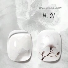 annies 10ml National Feng Shui Ink Halo Dyeing Gel Painting 2024 New White Marble Gradient Transparent Watercolor Halo Dyeing Liquid For Nail Shop Use