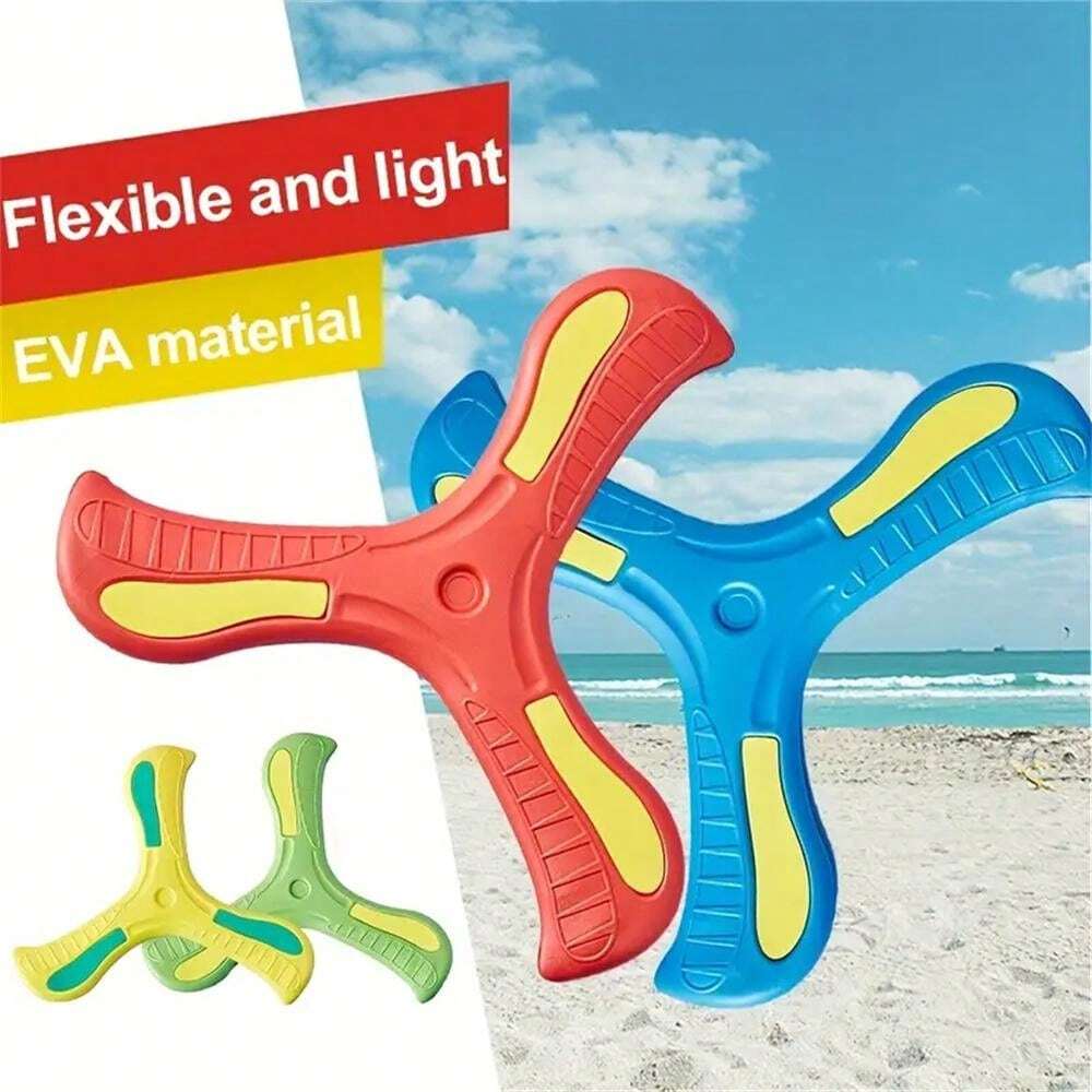 3 Pcs Wooden Boomerang Toys Outdoor Play For Kids Child Sports Flying Safe Major