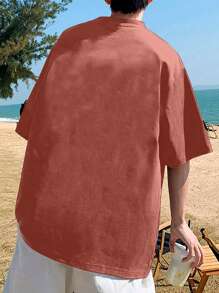 Women Blouses - 珊瑚粉 - 查看 2