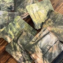 30pcs/Pack Landscape Theme Material Paper Four Seasons Scenery Series Retro Landscapes Scrapbook Paper, Journal Collage Background Paper Back To School - Multicolor - View 4