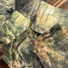 30pcs/Pack Landscape Theme Material Paper Four Seasons Scenery Series Retro Landscapes Scrapbook Paper, Journal Collage Background Paper Back To School - Multicolor - View 5