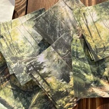 30pcs/Pack Landscape Theme Material Paper Four Seasons Scenery Series Retro Landscapes Scrapbook Paper, Journal Collage Background Paper Back To School - Multicolor - View 6