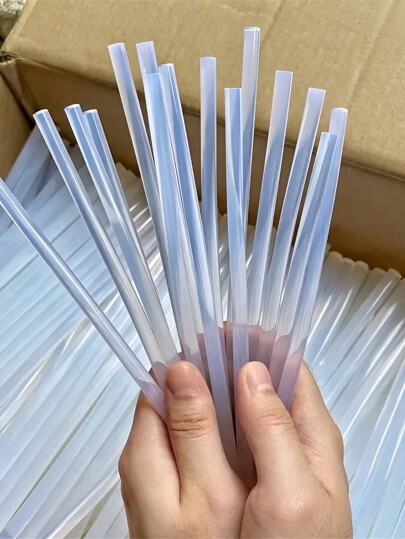 100 Stück Mini Super Klare Heißklebstoff-Sticks, 0,27 x 7,87 Zoll transparenter Heißklebstoff, glatt und klar, rauchfrei und geruchlos, starke Klebefähigkeit, kompatibel mit den meisten Klebepistolen, geeignet für DIY, Kunst, Handwerk, Versiegelung, Holzbearbeitung, Kunststoff, Stoff, Keramik. Es kann einen Unterschied von bis zu 5% bei der Anzahl der Arbeitspunkte für das Produkt-Werkzeug geben.