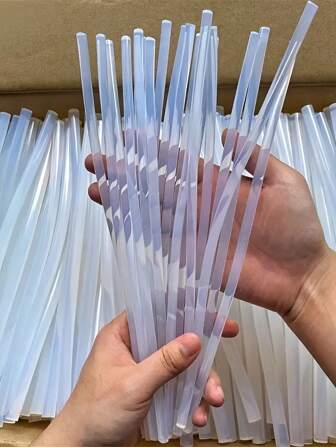 100 支迷你超透明热熔胶棒，0.27 X 7.87 英寸透明热熔胶，光滑清晰，无烟无味，粘合能力强，与大多数胶枪兼容，适用于 DIY、艺术、工艺品、密封、木工、塑料、织物、陶瓷产品工具的工点数量可能存在高达 5% 的差异