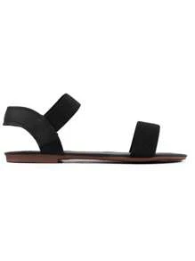 Women Flat Sandals - 黑色 - 查看 7