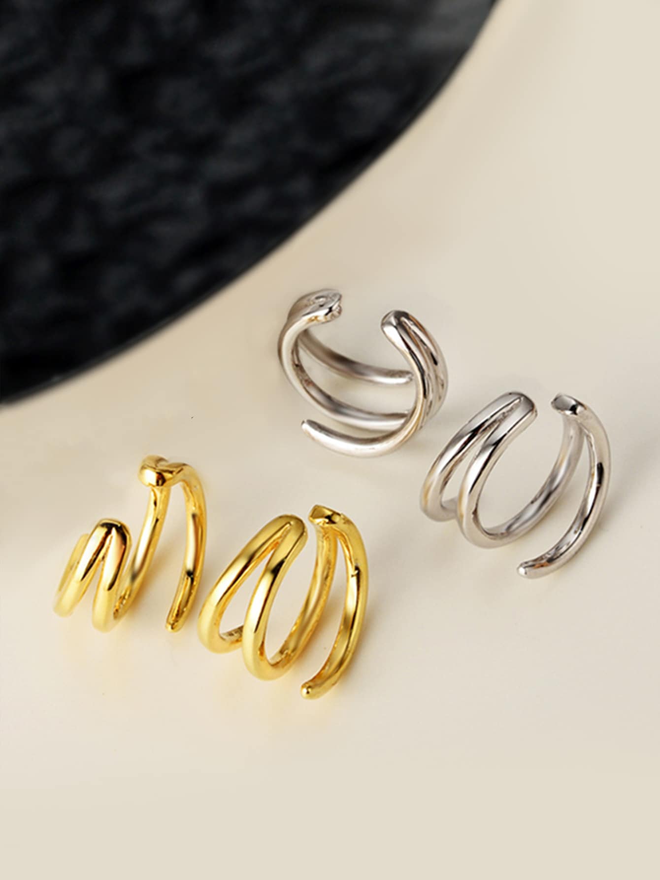 Einteiliger Personalisierter S925 Sterling Silber Schmuck Vielseitiger Runder Geometrischer Ohrring Für Frauen Im Alltag