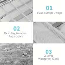 电子收纳旅行箱 - 线缆收纳旅行袋，科技收纳旅行箱，充电器和线缆背包收纳旅行箱，飞机旅行必备配件，男女必备线缆收纳箱