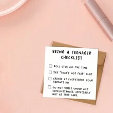 Tarjetas divertidas de saludo, Tarjetas de lista de saludos - Rojo - Ver 1