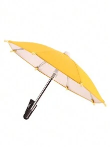 Phone Clamp Umbrella, Outdoor Waterproof Sunshade Umbrella With Phone Holder, Anti-UV Anti-Reflective Mini Umbrella For Light Rain - Multicolor - View 11