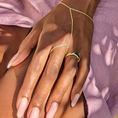 简约戒指和手链，银手链，简约金手链，金手链，戒指链，戒指链