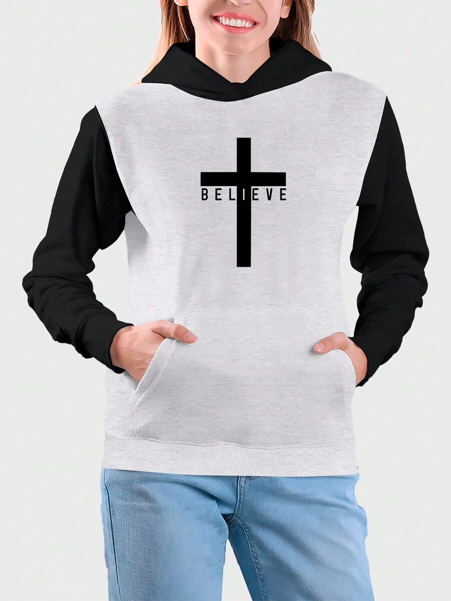 Teen Girls Sweatshirts - 彩色 - 查看 1