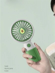 1 pieza Mini ventilador portátil de mano con diseño de frutas y flores, ventilador portátil USB pequeño para exteriores transfronterizo - Multicolor - Ver 7