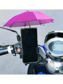 1 ô che nắng mini màu hồng cho điện thoại di động, Vỏ điện thoại di động chống chói, ô di động ngoài trời đa năng, ô đi xe máy, bảo vệ điện thoại di động của bạn khỏi mưa và nắng, màn hình chống chói, giá đỡ bãi biển mùa hè, cần thiết cho du lịch ngoài trời, trang trí búp bê che nắng, Phụ kiện, Đồ chơi vui nhộn - Nhiều màu - Xem 7