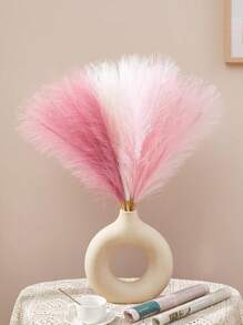 9/18件装人造藤条草，逼真芦苇花，蓬松茎秆，适用于婚礼、花束装饰、家居装饰（粉色+白色+米色）、情人节、生日礼物、毕业典礼、秋季装饰、秋季主题人造植物 - 彩色 - 查看 10