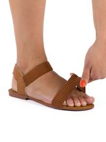 Women Flat Sandals - Lạc đà - Xem 3
