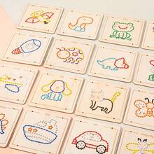 DIY Embroidery Thread Kit For Handmade Sewing, Early Education, Wooden Toy With Intellectual Props As Gift - Multicolor - View 6